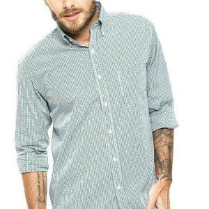 Club Room Wrinkle Resistant Grid Green